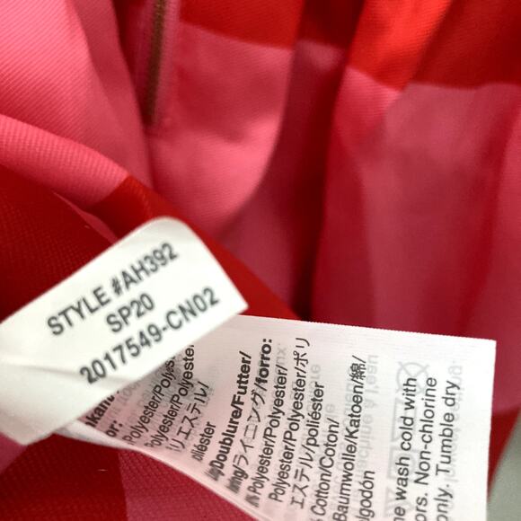 Crewcuts J. Crew Sleeveless Striped Taffeta Dress - Pink Red - 7 - Picture 6 of 6